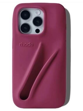 RHODE iPhone 14 Pro Silicone Phone Case in Rasberry Jelly